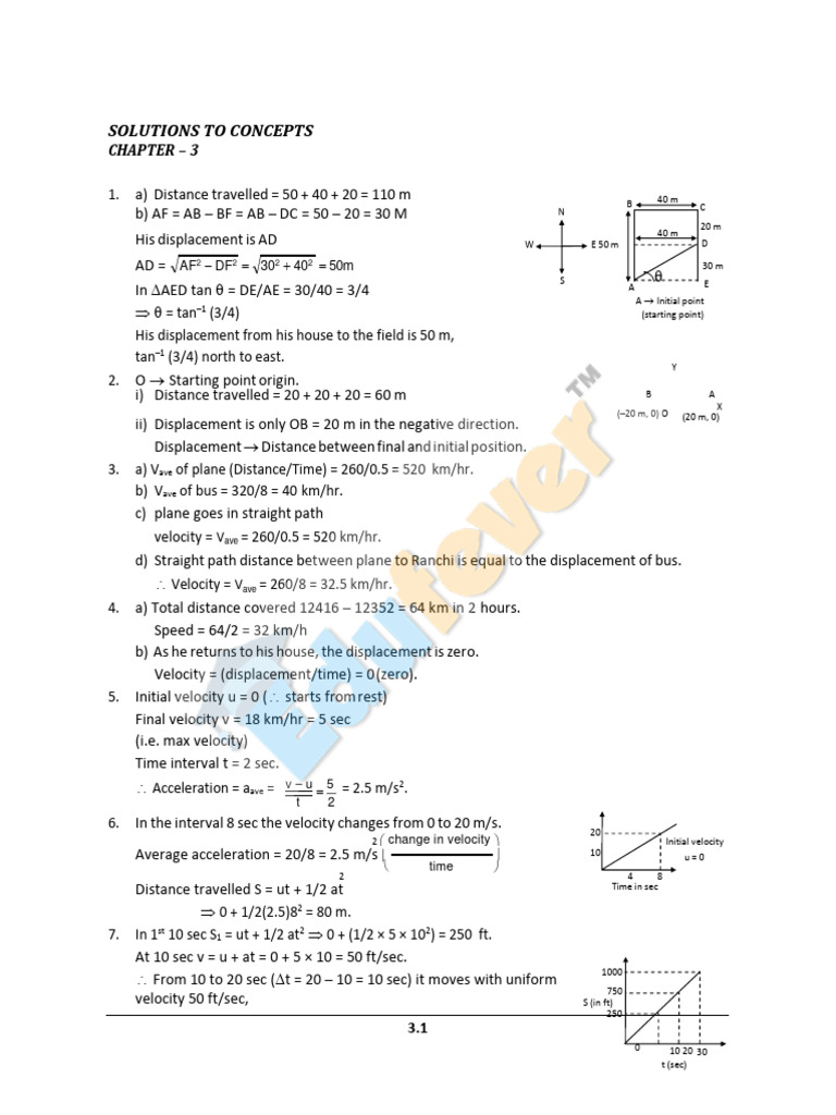 Physics Concepts: Distance and Displacement | PDF | Acceleration | Speed