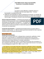 Chapter 5 - Human Rights Issues - Duty To Accommodate