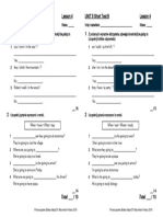 Brainy Kl5 Short Tests Unit 8 Lesson 4