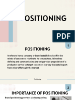 Entrepreneurship PPT Positioning