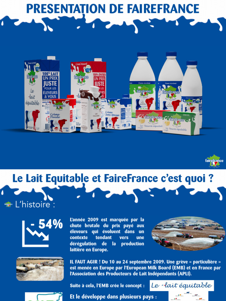 FaireFrance : Lait Équitable et Agriculteurs | PDF | Laitages ...