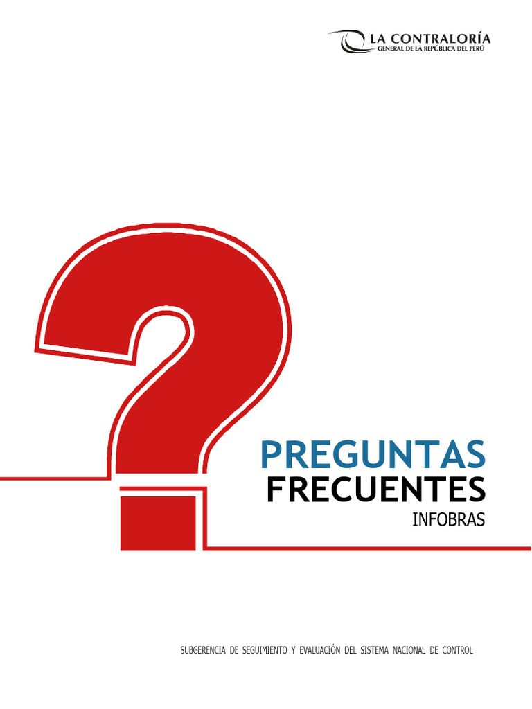 Preguntas Frecuentes de Infobras | PDF