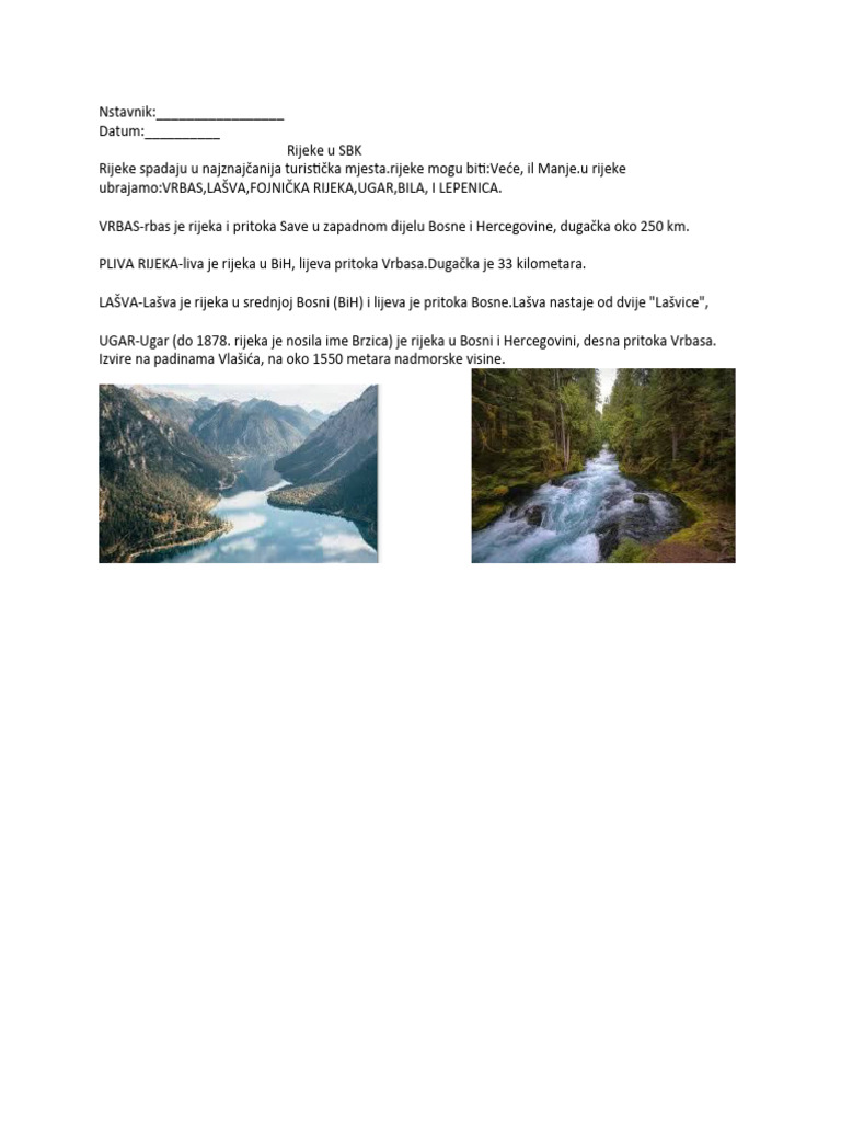 Rijeke U SBK | PDF