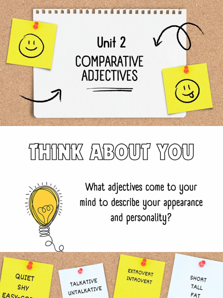 Comparative Adjectives Pdf