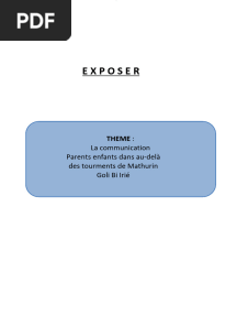 Exposer Communication Parents Enfants
