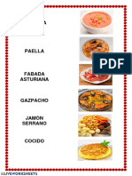 Comida Típica Española I