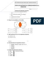 Examen de Matematica Correspondiente Al I Trimestre V1