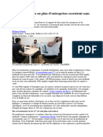 De Plus en Plus D - Entreprises Recrutent Sans CV - F Info - 26 Nov 2021 - AVEC QUESTIONS Pour Cours PSO-2