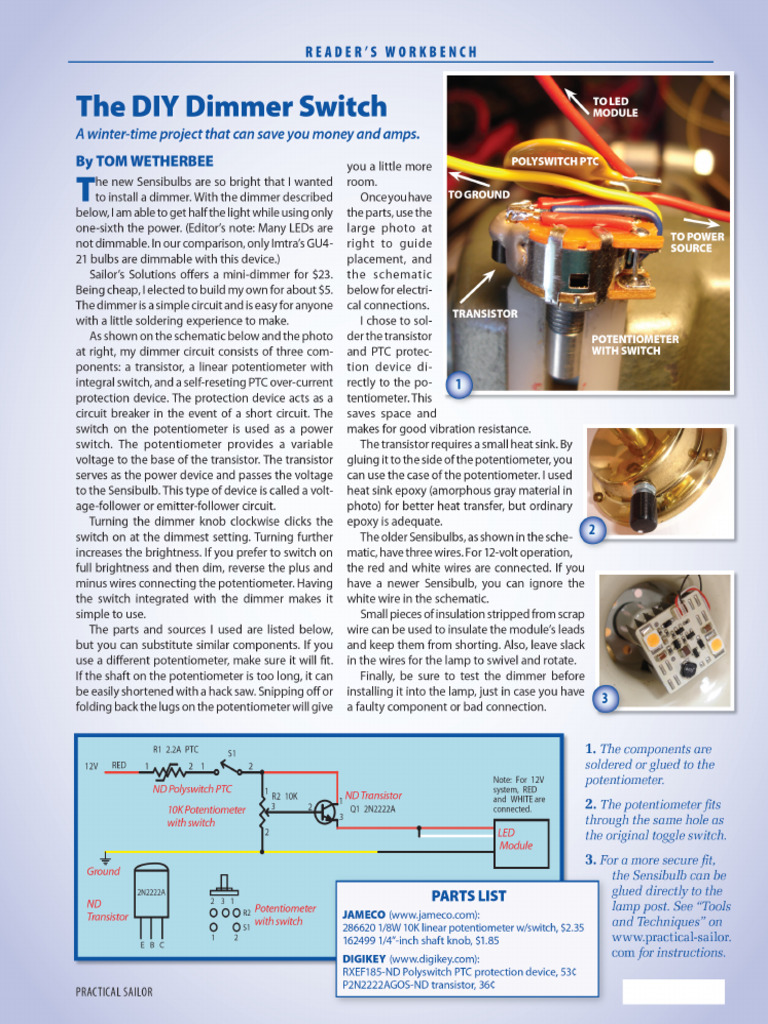 0108 Diy Dimmer Switch | PDF