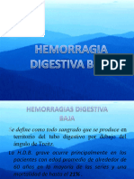 HEMORRAGIAS DIGESTIVAS Baja