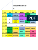 HORARIO 3ro A-2