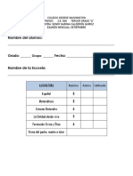 3°examen-Colegio George Washington