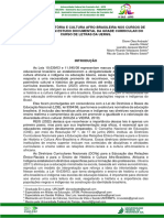 Artigo - o Ensino Da História e Cultura Afro-Brasileira Nos Cursos de Literatura Um Estudo Documental Da Grade Curricular Do Curso de Letras Da Uergs