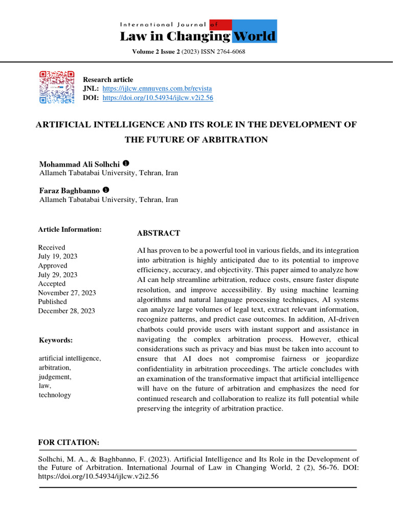 Artificial Intelligence and Its Role in The Develo | PDF | Artificial ...