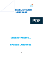 Understanding Spoken Language