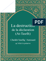 La Destruction de La Declaration at Tasrîh Format Livret 2
