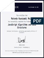 Mon Certificat Javascript