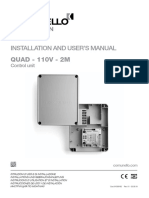 Comunello Automation Quad - 110v - 2m 01 Libretto - Istruzioni