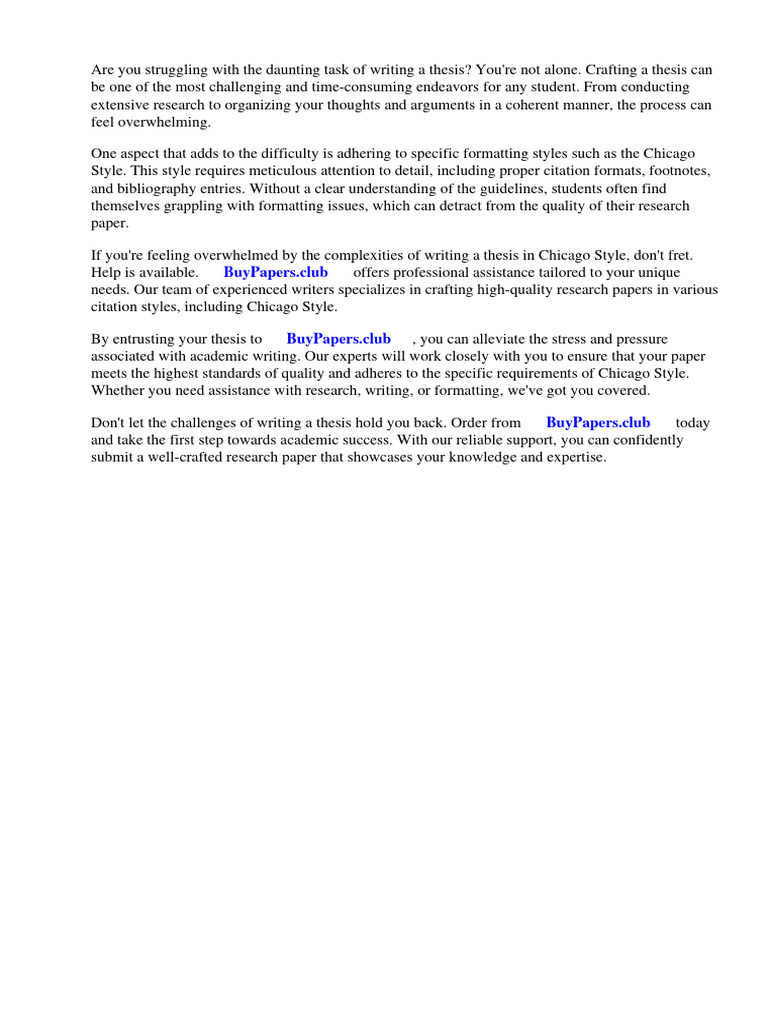 How To Write A Research Paper In Chicago Style