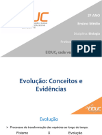 Evolução - Conceitos e Evidências - Darwinismo e Neodarwinismo