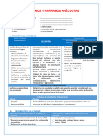 Com 6° - Sesion - Escribimos y Narramos Anecdotas