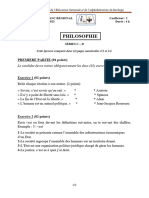 Philosophie BAC Blanc Serie C&D Sujet+Corrigé Korhogo