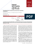 Molecular Iodine Catalyzed Cross-Dehydrogenative Coupling Reaction Between Two SP C H Bonds Using Hydrogen Peroxide