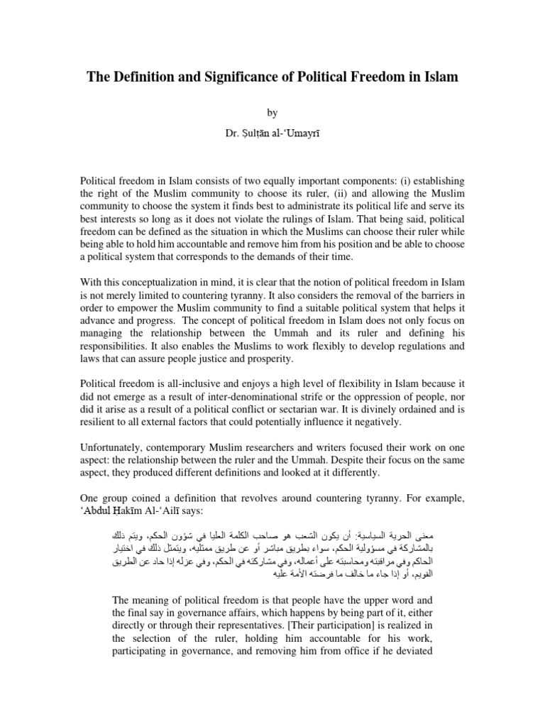 the-definition-and-significance-of-polit-pdf-god-in-islam-sovereignty