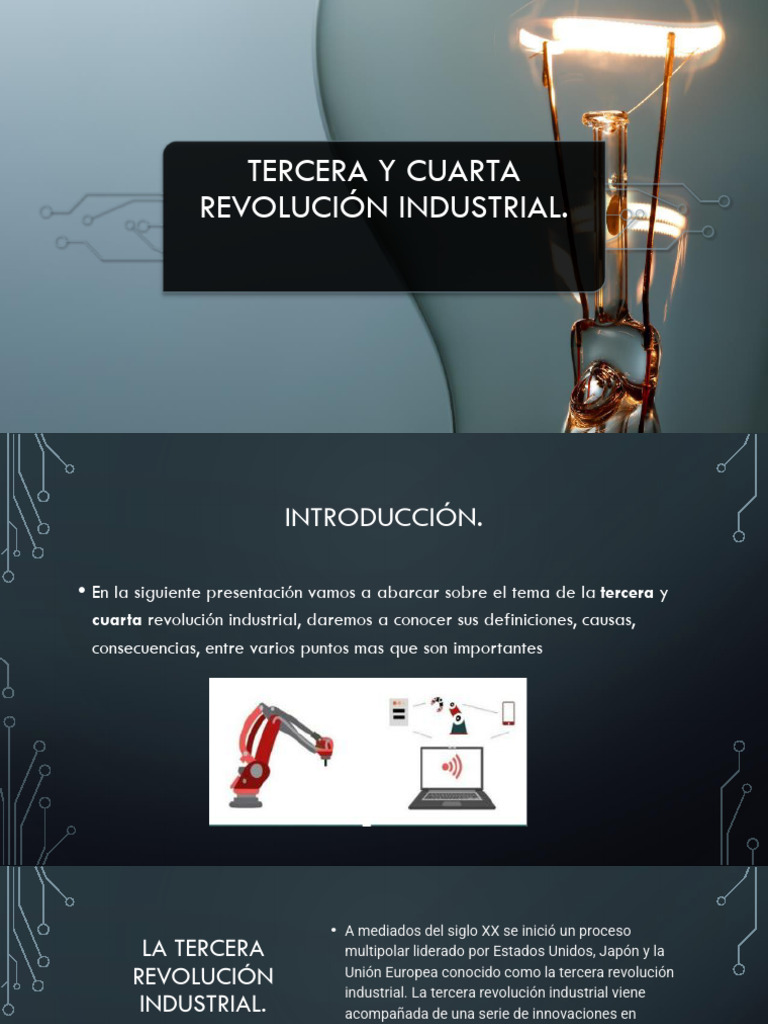 Tercera y Cuarta Revolución Industrial | PDF | Revolución industrial ...