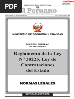 Reglamento de La Ley 32069 | PDF