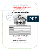 Evaluacion Diagnostica - Escritura - V Ciclo