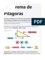 El Teorema de Pitágoras