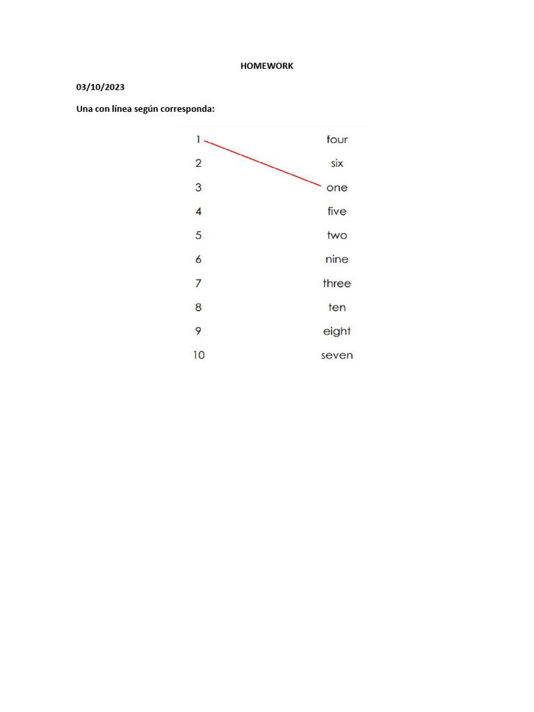 Table Form 1 To 10