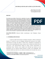 TRABALHO - EV127 - MD1 - SA9 - ID6354 - 13082019232853 A Importancia Do Espaço Escolar Na Educação Infantil