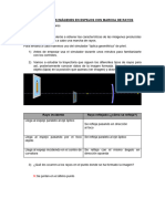Estudio de Las Imágenes en Espejos Con Marcha de Rayos