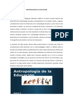 Antropología de La Educación