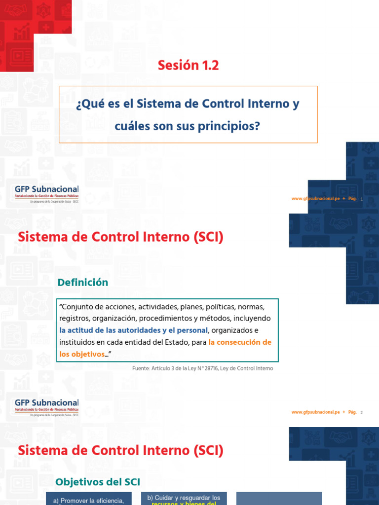 Principios del Sistema de Control Interno | PDF | Evaluación ...