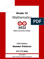 Number Patterns Revision Booklet-1 - 014606