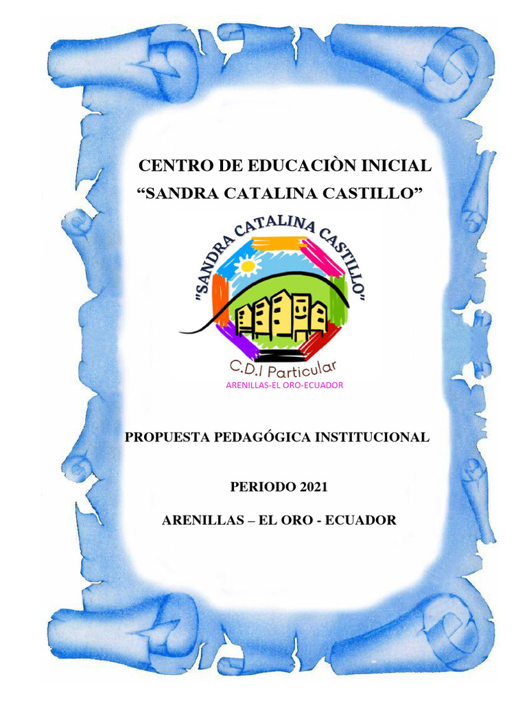 Propuesta Pedagógica Inicial 2021 | PDF | Educación de la primera ...