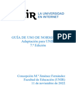 Guía de Uso de Normas Apa Adaptación para UNIR 7. Edición