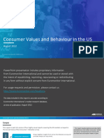 Consumer Values and Behaviour in The US