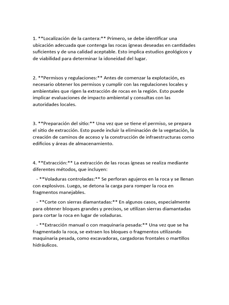 Datos Del Power Point Pdf Minería Roca Geología