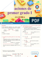 6TO ALG Ecuaciones de Primer Grado I