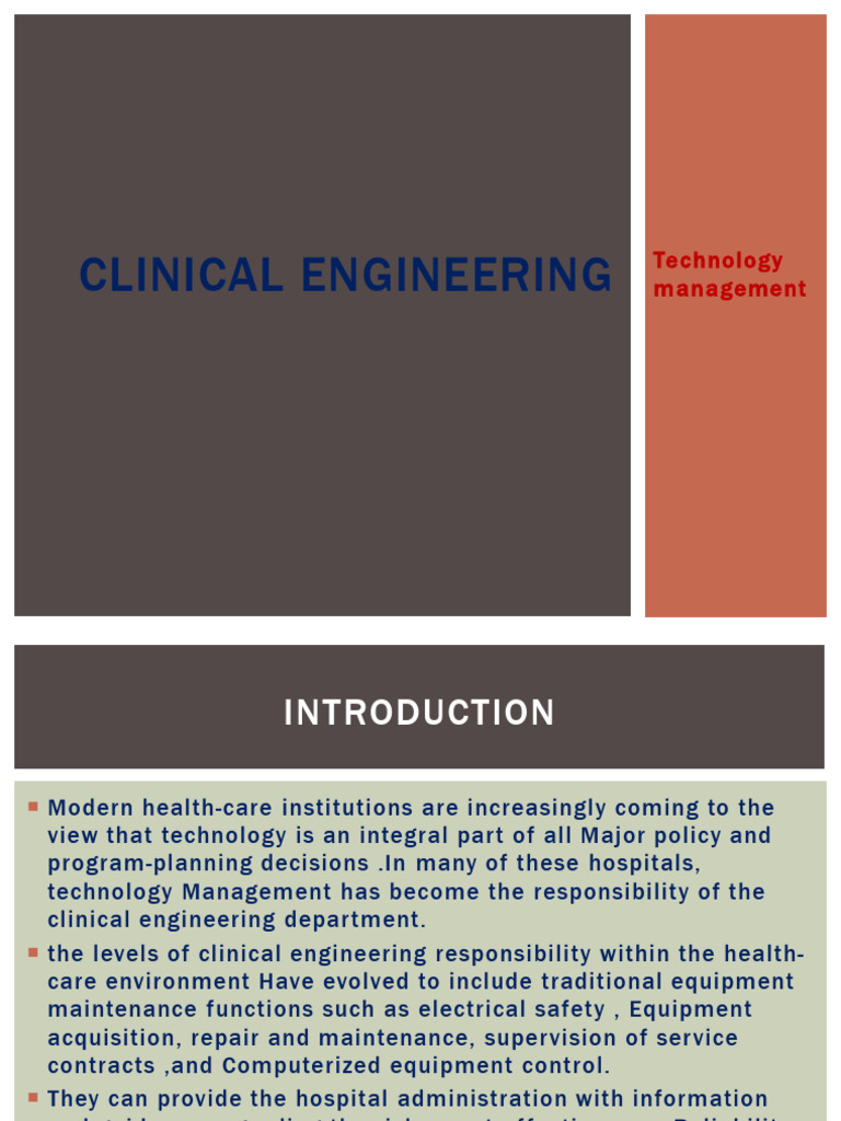 Clinical engineering simplified part 2 | PDF