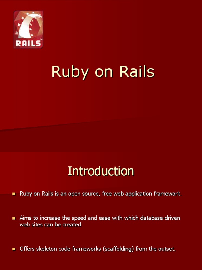 Understanding MVC in Ruby on Rails | PDF | Model–View–Controller | Ruby ...