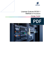 License Cutover MOP EC20.1 PA1