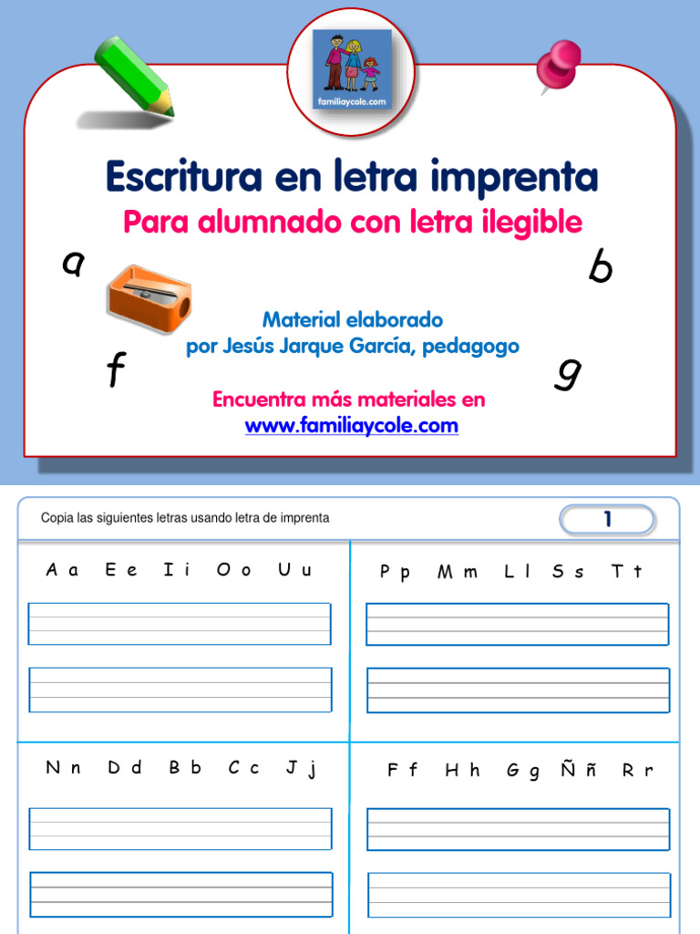 Material para Alumnado Con Mala Letra | PDF