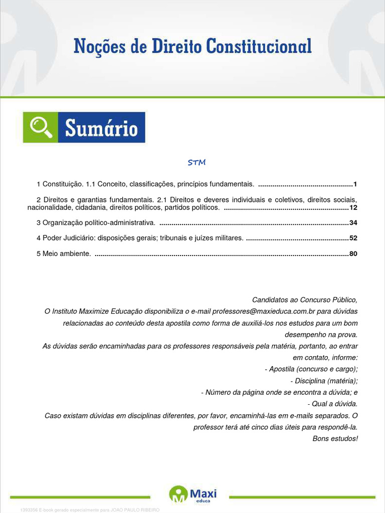 05 Nocoes de Direito Constitucional | PDF | Constituição | Estado