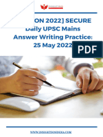(Mission 2022) Secure Daily UPSC Mains Answer Writing Practice: 25 May 2022