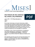 Stornaiolo, Ugo - Una Historia de Dos Sistemas Legales. Ley Común y Ley Estatutaria